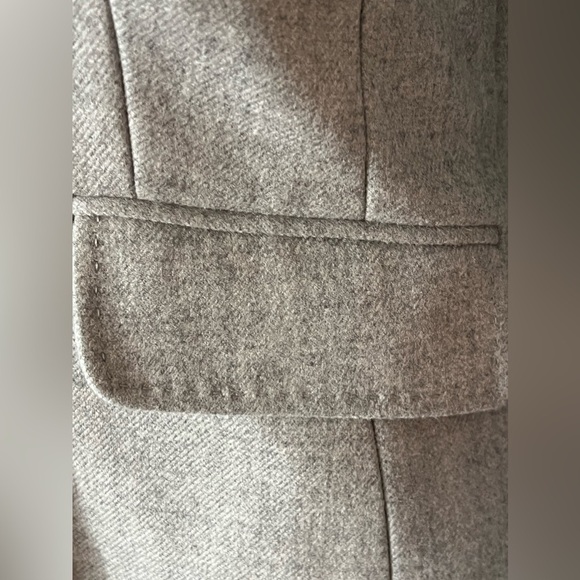 J. Crew Gray Fully-lined wool blazer Size 0 Cream trim Nautical buttons - Picture 4 of 11